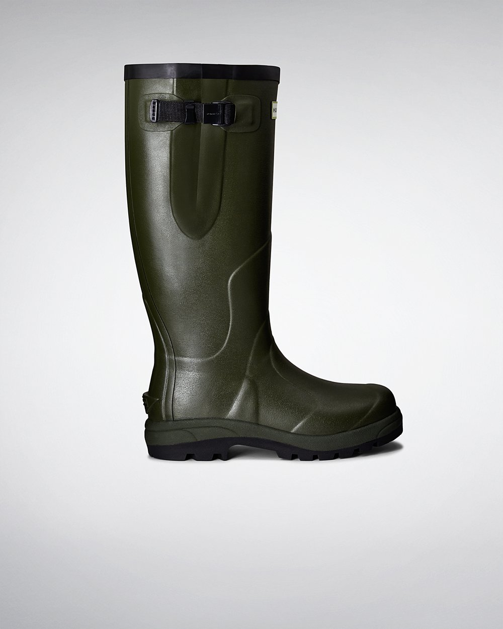 Galochas Altas Hunter Feminina Verde Escuro Oliva - Balmoral Classic - 70TWFIEOV